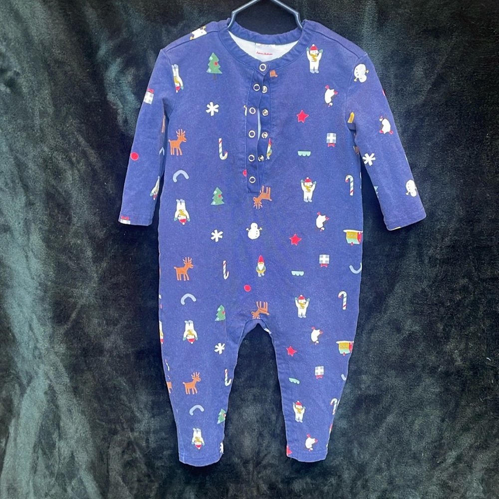Hanna Andersson Winter Fun long sleeve romper